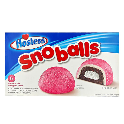 Hostess Snoballs 298g - Schokoladenkuchen mit Marshmallow & Kokosnuss