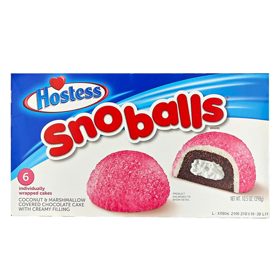 Hostess Snoballs 298g - Schokoladenkuchen mit Marshmallow & Kokosnuss