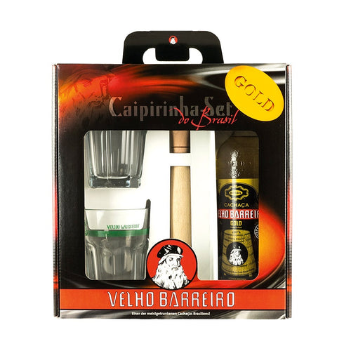 VELHO BARREIRO Caipirinha-Set Cachaça